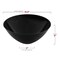 Solid Black Organic Round Disposable Plastic Bowls - 100 oz. (24 Bowls)
